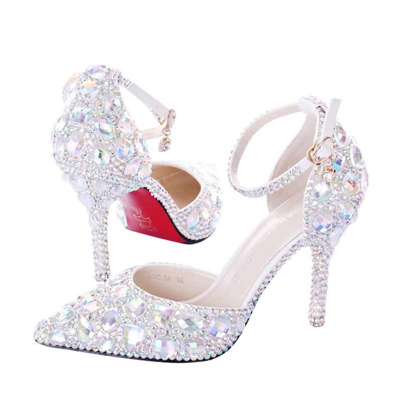 diamond bridal shoes