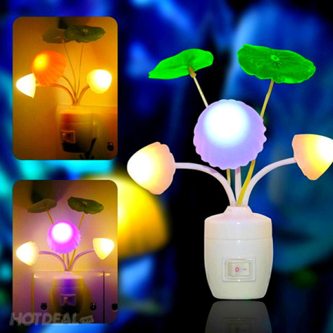Đèn ngủ cảm ứng ánh sáng Tự động đổi màu