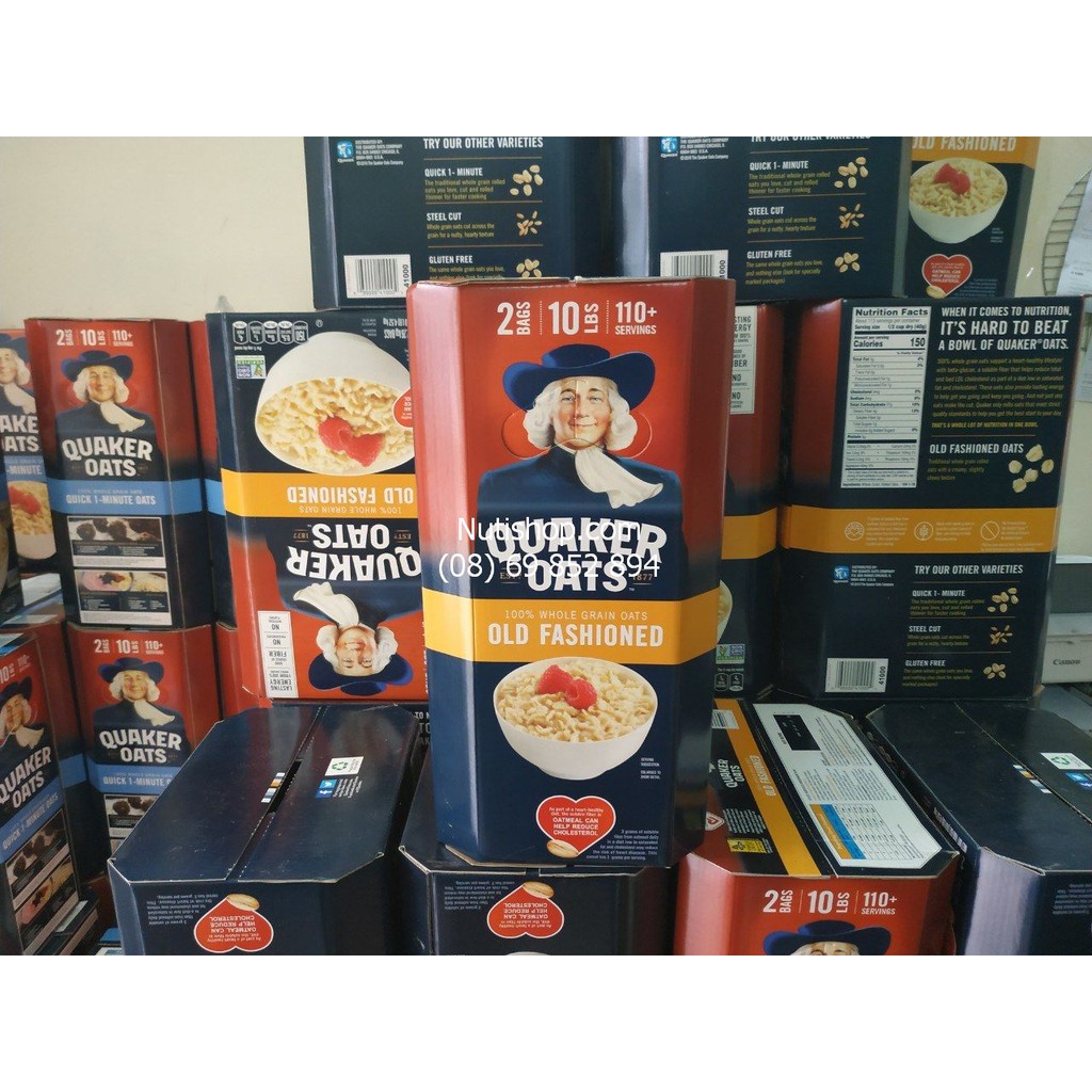[Lấy mã giảm thêm 30%]Yến mạch Quacker Oats Mỹ 4520 g (cán mỏng)