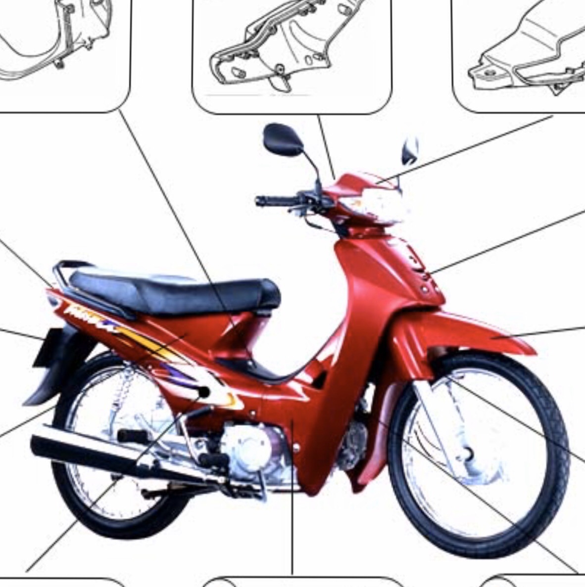 Bao Tay Wave Nhỏ Chính Hãng Honda
