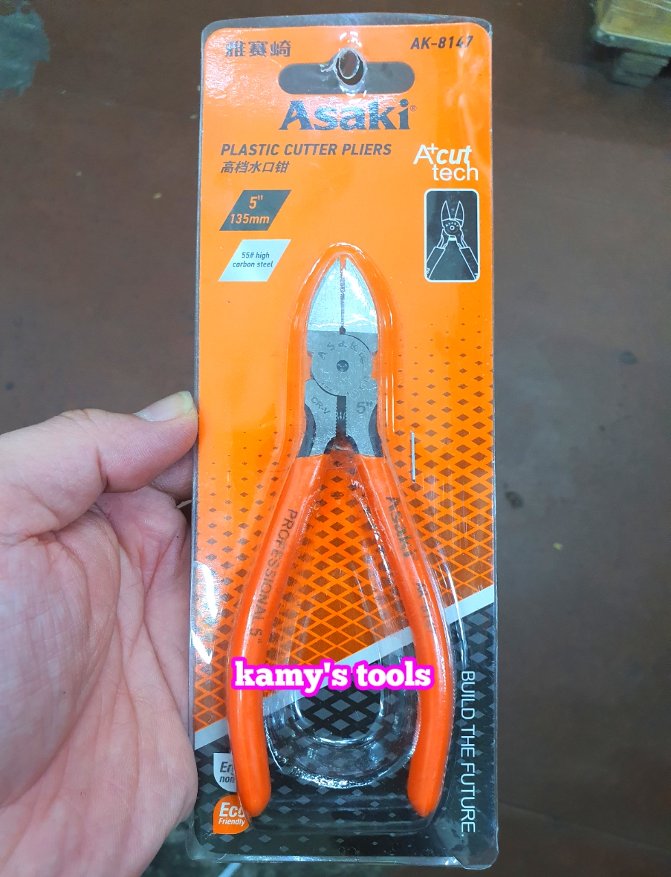 Kìm Cắt Asaki 5” Ak-8147 125mm 6” Ak-8148 150mm (Kiềm Cắt Kềm Cắt)