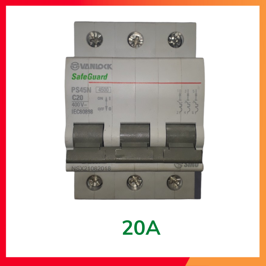 CB 3PHA (Aptomat) sino vanlock từ 20A tới 100A