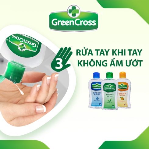 Combo 6 chai Dung Dịch Rửa Tay  GREENCROSS - chai 70ml