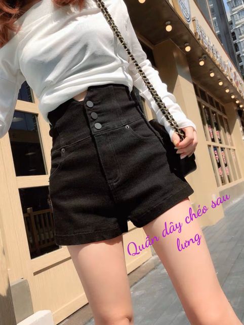 [HCM]Quần đùi kaki lưng kaki siêu cao 3 nút