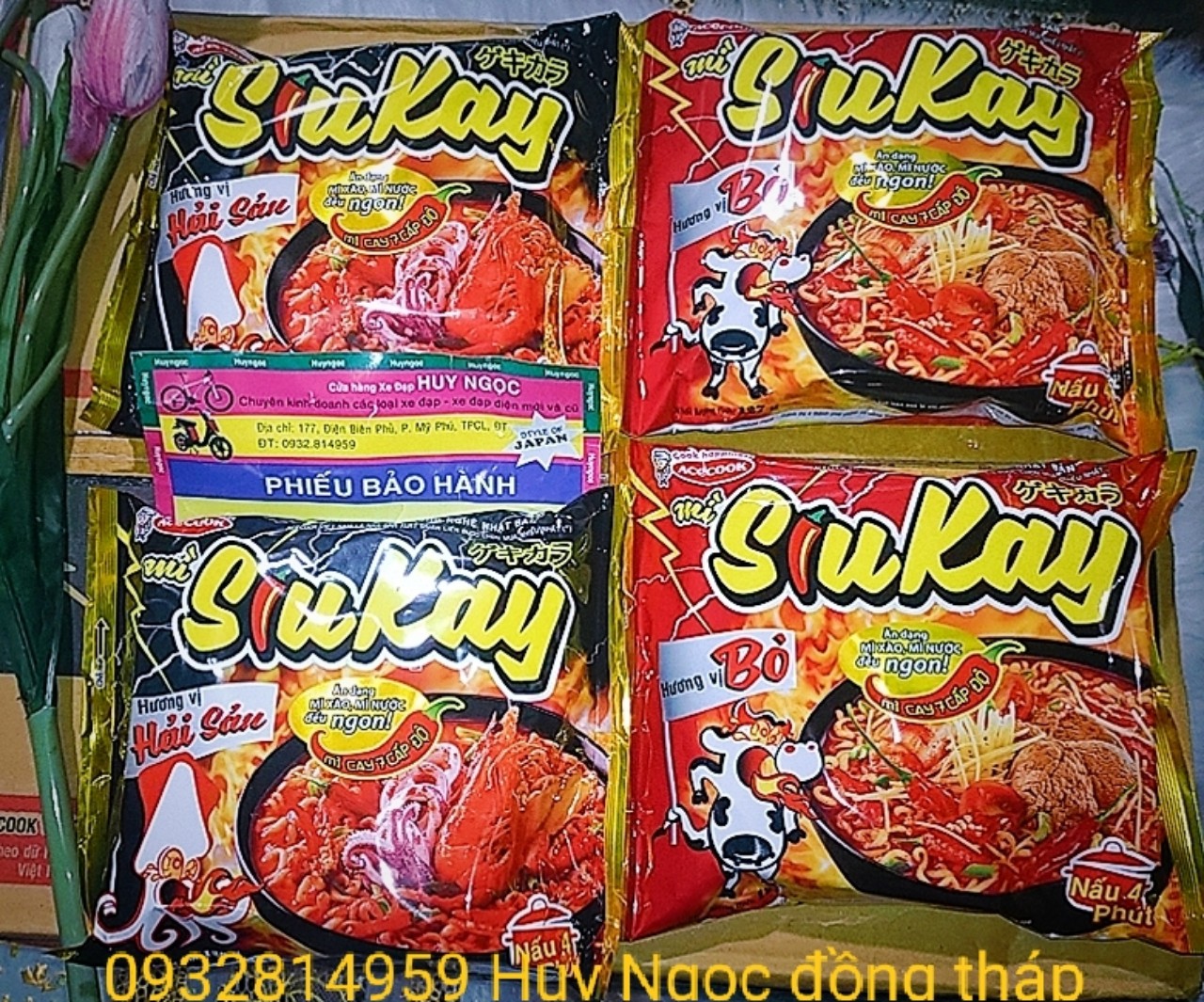 13 gói mì siêu cay acecook (cay ơi là cay)
