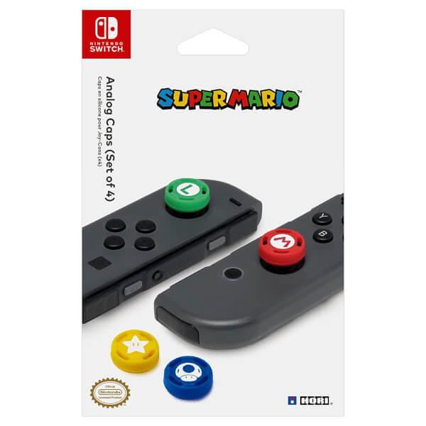Bọc analog nintendo switch joycon mẫu Mario set 4 cái 1 hộp Hori Bộ 4 núm chụp cần analog joycon nintendo switch oled v1 v2 lite