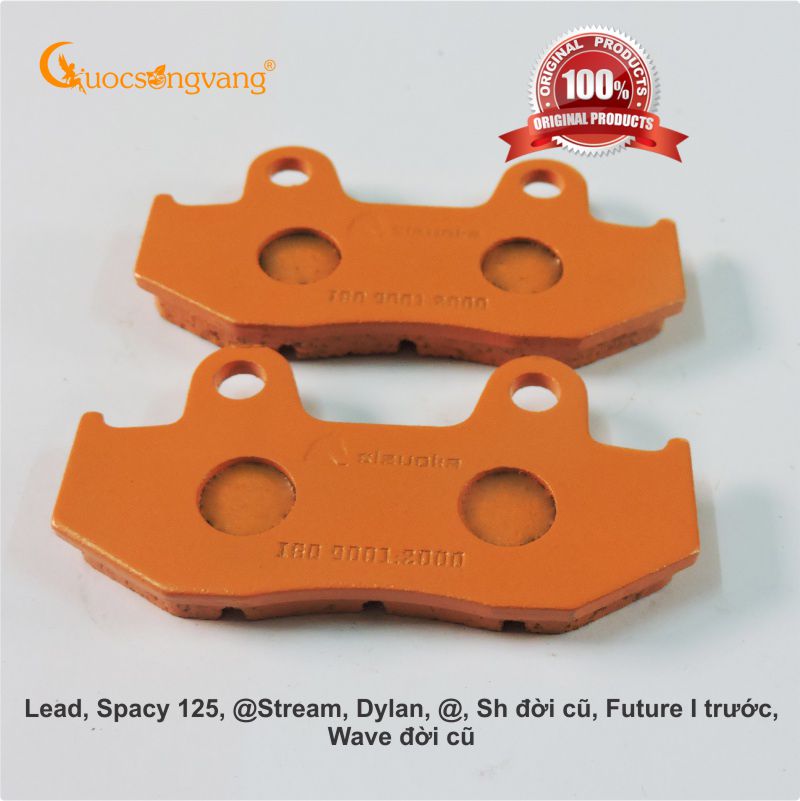 Bố thắng đĩa, Má phanh đĩa chống trượt Lead, Spacy 125, Stream, Dylan, Sh đời đầu, Future I trước, Wave đời đầu PADSZK05 hiệu Sizuoka