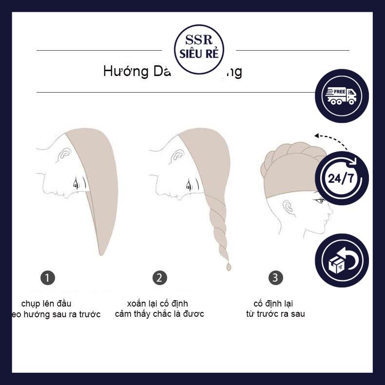 Khăn Quấn Ủ Tóc Mau Khô