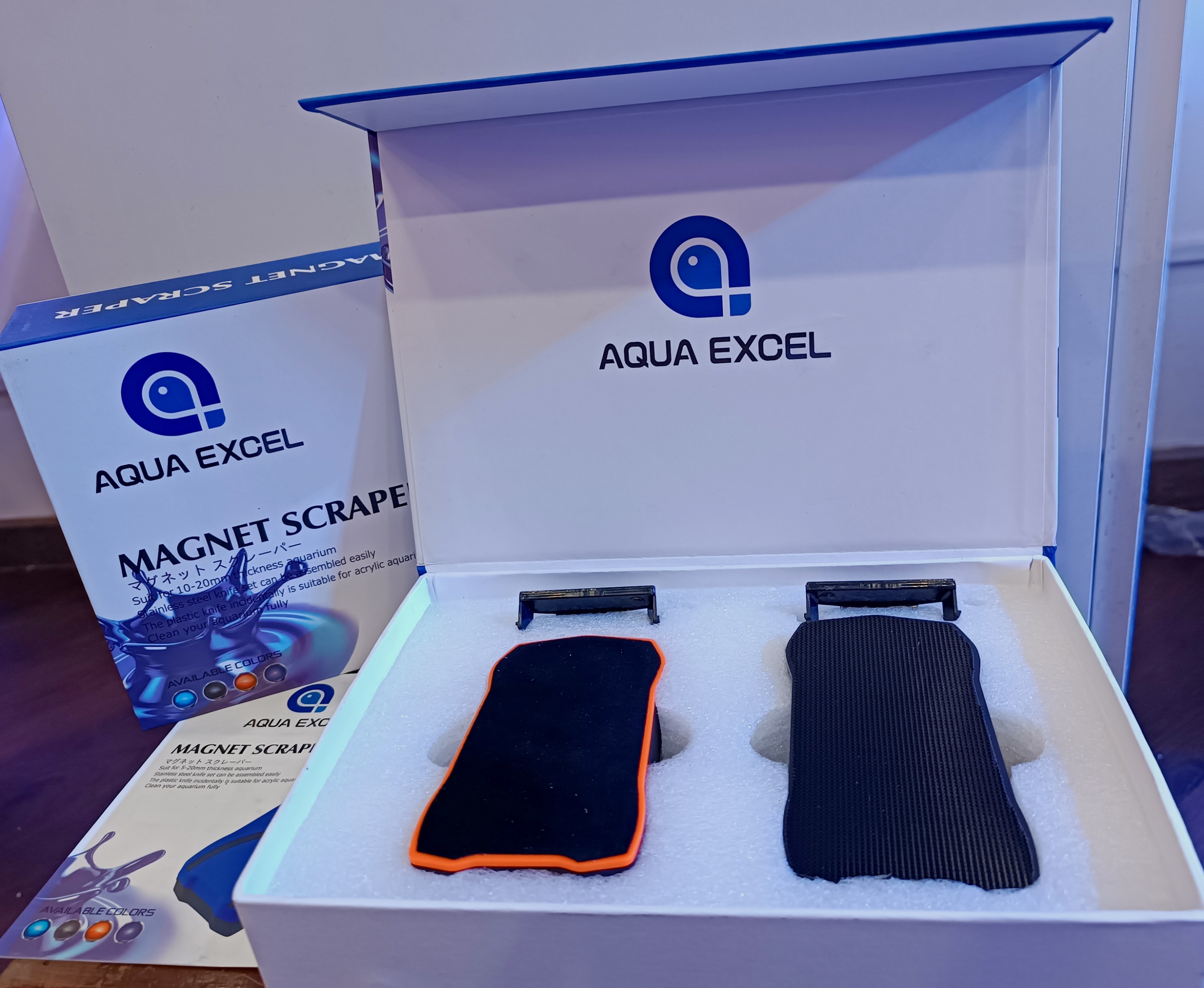 Nam châm cọ bể AQUA EXCEL Magnet scraper (Black)