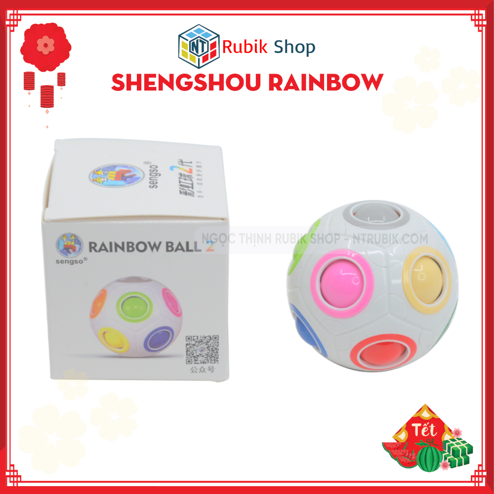 [Hoàn tiền 10%][Rubik Biến Thể] Rubik Shengshou Rainbow Ball đồ chơi thông minh