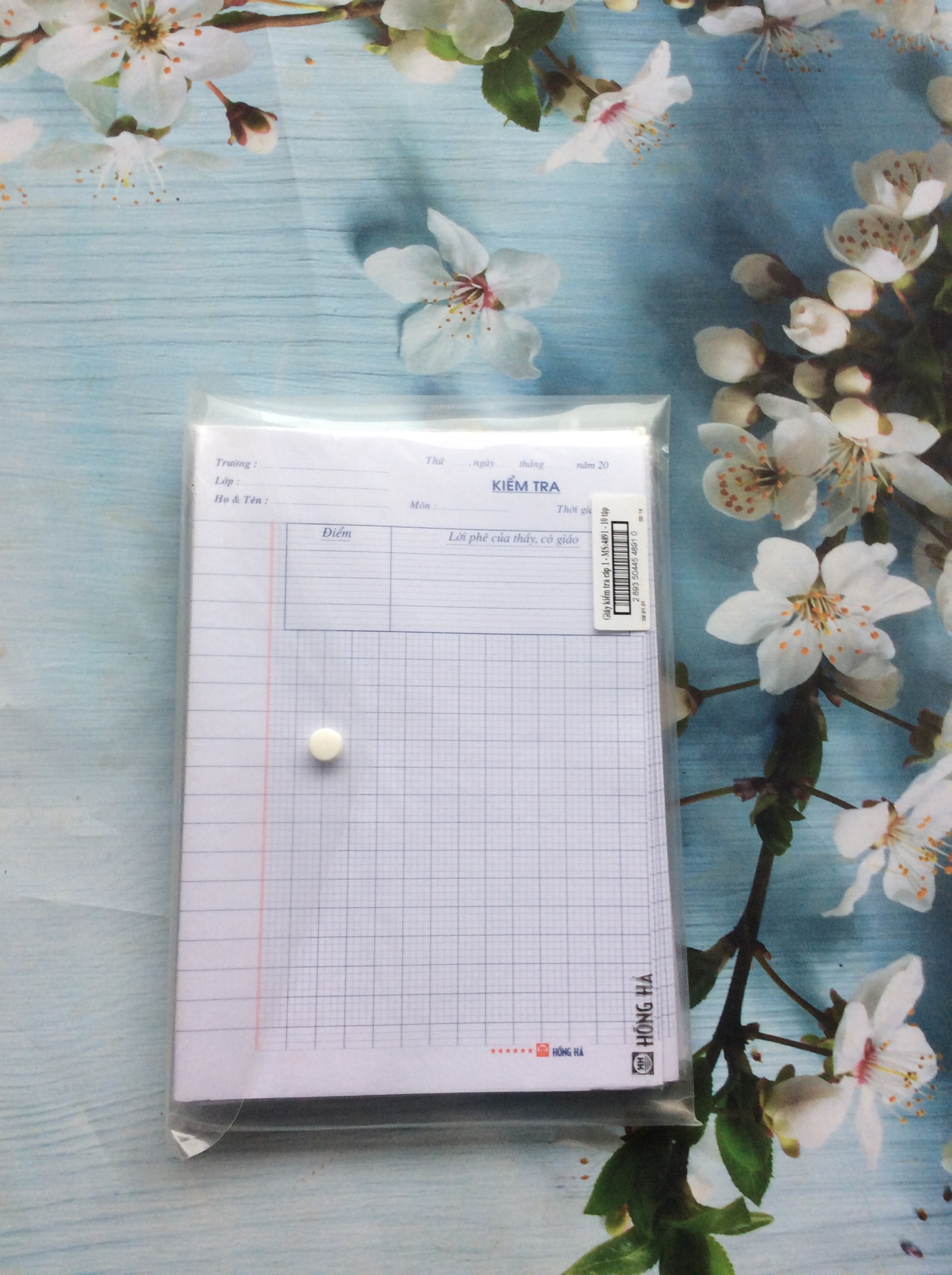1 Túi Giấy kiểm tra cấp 1,cấp 2 HH ( 1 Túi = 10 Tập )