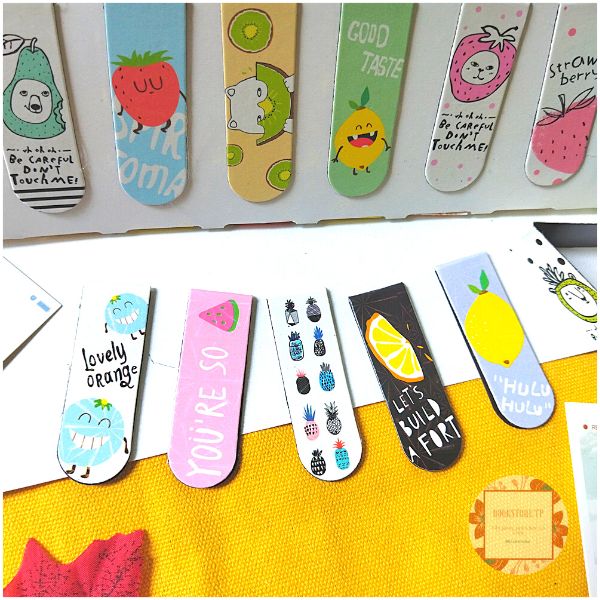 [HCM]Combo 5 Bookmark Nam Châm Đánh Dấu Sách - Trái Cây (Mẫu Ngẫu Nhiên)