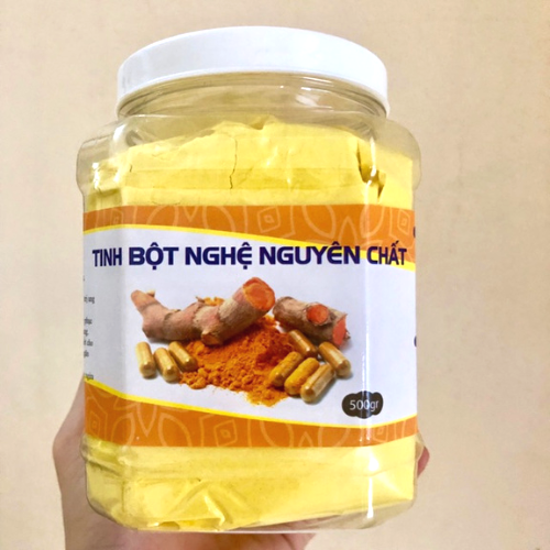 Tinh Bột Nghệ Nguyên Chất 100% Hũ 500gr