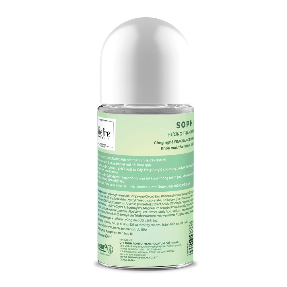Lăn Khử Mùi Refre 40ml - Hương Sophis