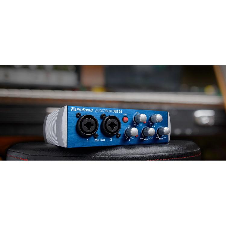 Card âm thanh PreSonus AudioBox 96 USB 2.0 MIDI 2 Input / 2 Output Audio Recording Interface