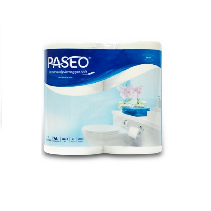Giấy vệ sinh Paseo 4 cuộn ( 3 lớp ) in hoa
