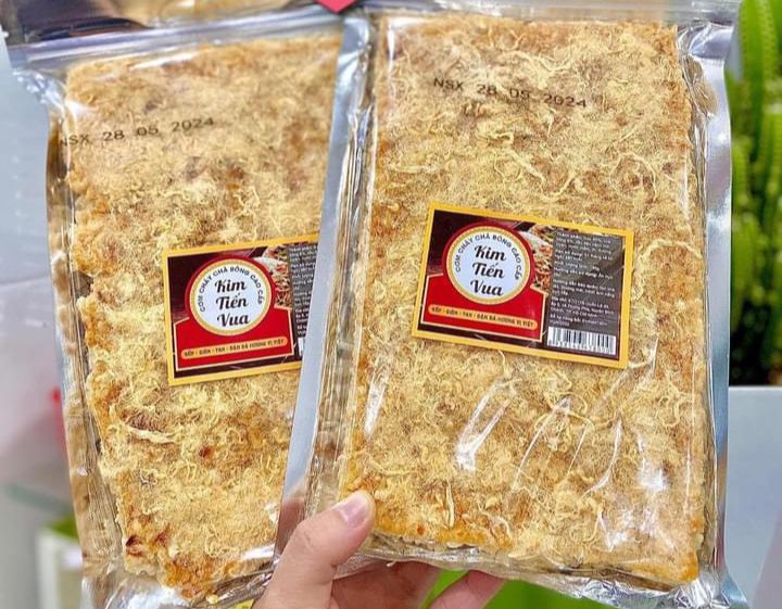 Cơm cháy chà bông cao cấp tiến vua_200gram/miếng