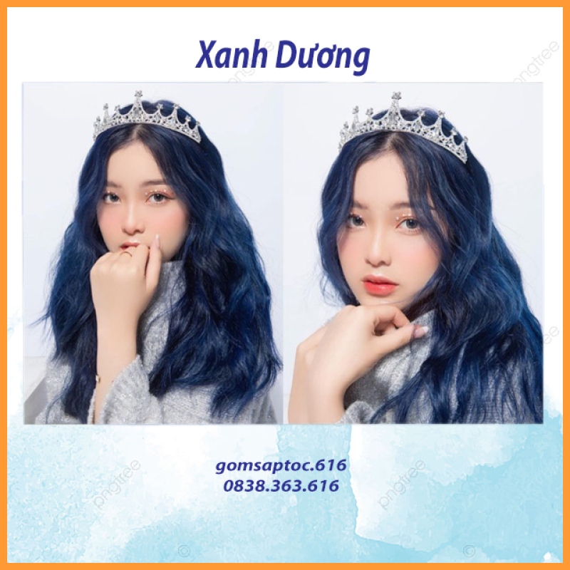 💥Thuốc nhuộm tóc dành cho cả nam và nữ Xanh dương giá rẻ