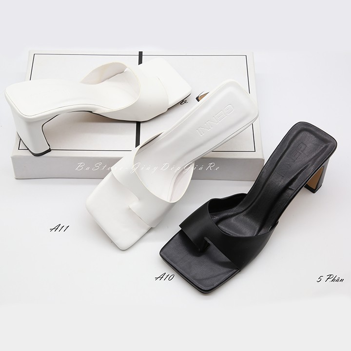 Guốc cao gót xỏ ngón 5 phân da mền mẫu hot