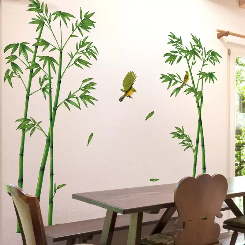 Decal dán tường: Cành trúc xinh GS227