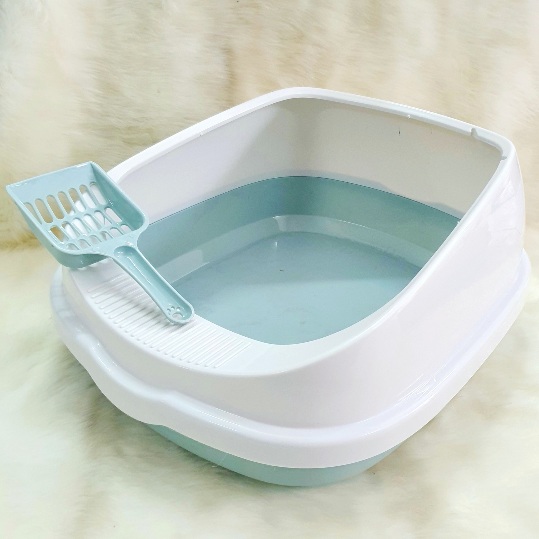 [HCM]Khay đựng cát vệ sinh mèo oval size lớn