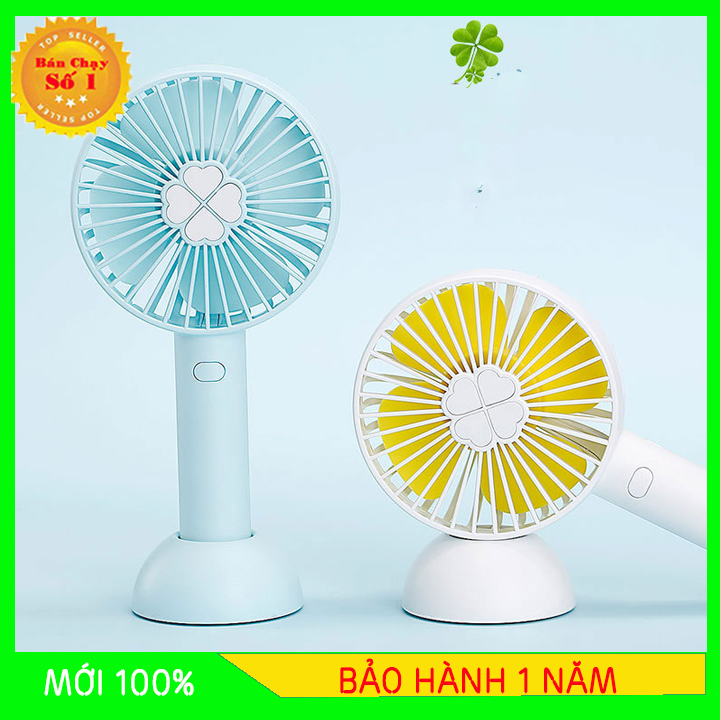Tặng kèm pin sạc - quạt mini fan có pin sạc 3 tốc độ siêu mát
