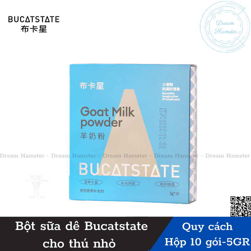Bột sữa dê Bucatstate cho hamster và thú nhỏ
