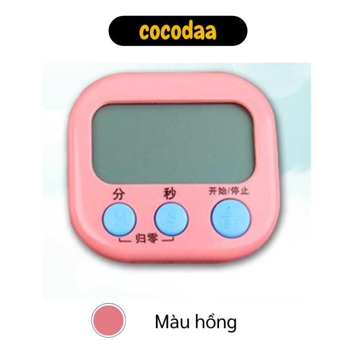 Đồng hồ - Đồng hồ đếm ngược có giá đỡ - Đồng hồ chạy bằng pin tiểu, có nam châm giúp bạn có thể gắn đồng hồ lên tủ lạnh