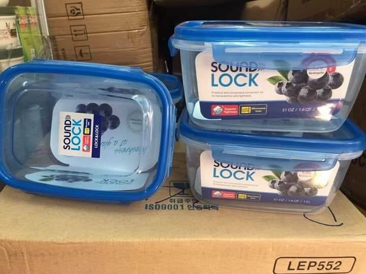 COMBO 5 HỘP NHỰA LOCK & LOCK SOUND LOCK 1.5L
