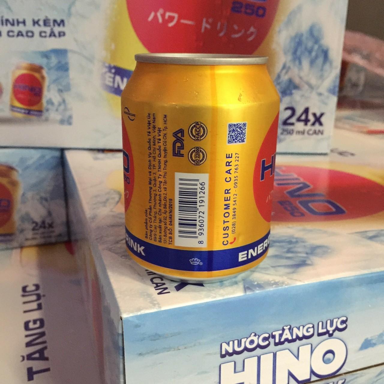 Combo 6 Nước tăng lực HINO 250ml ( 6x250ml)
