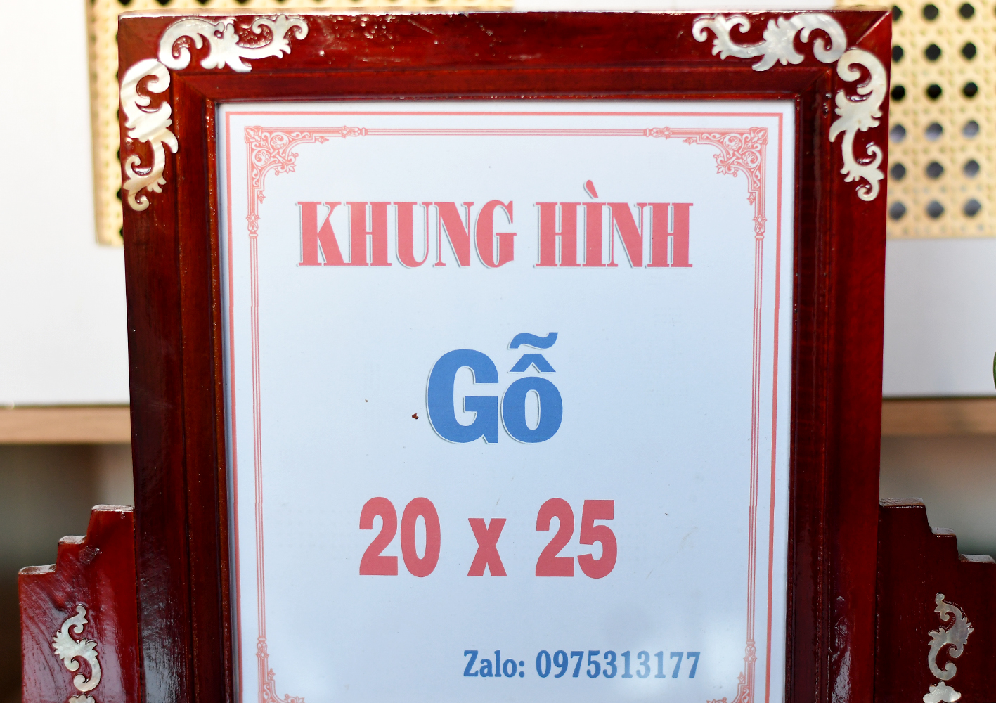 Khung hình thờ gỗ 20 x 25