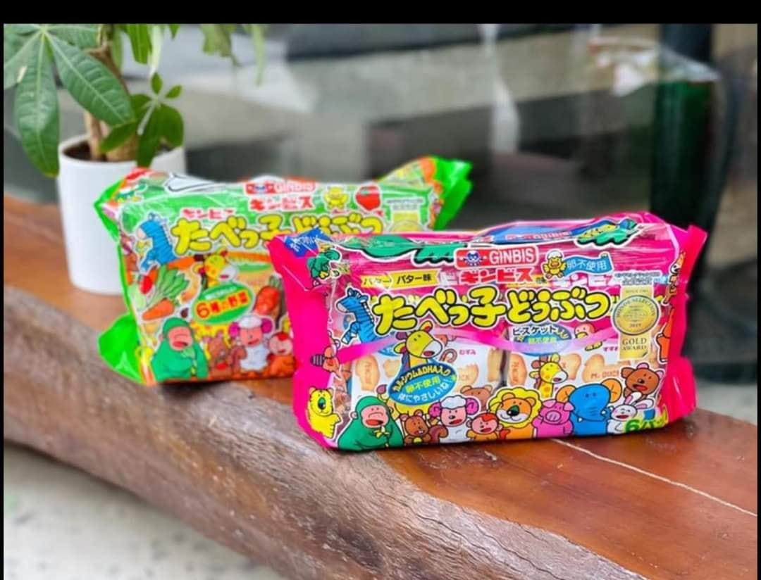 Bánh quy ăn dặm hình thú Ginbis cho bé