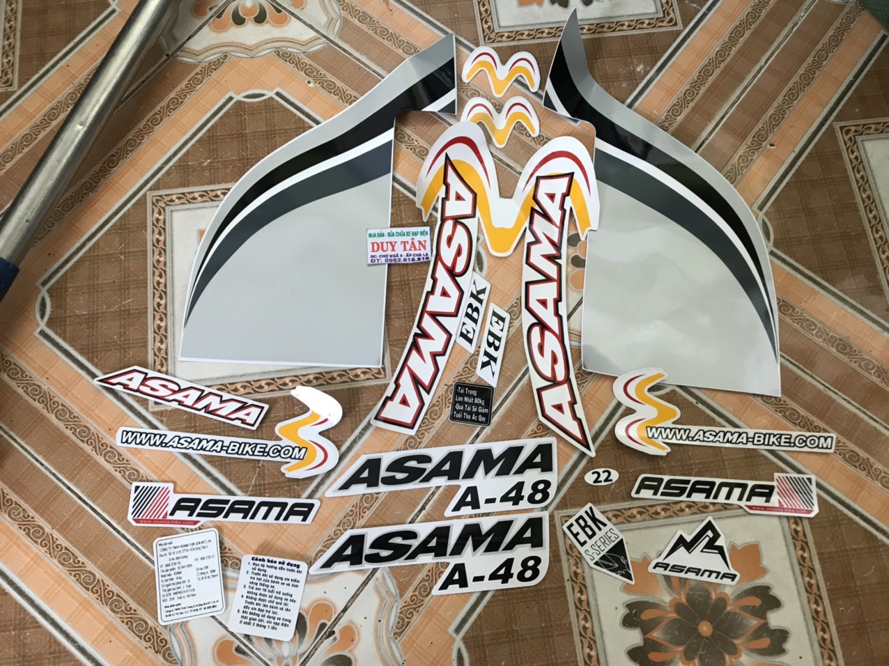 bộ tem xe đap điện asama