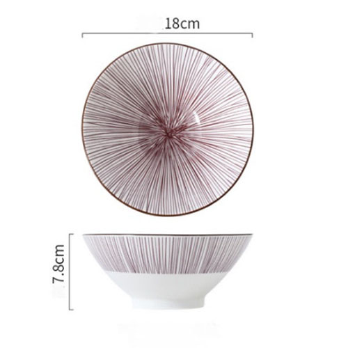Bát tô gốm, chén gốm size 18cm phong cách nhật bản
