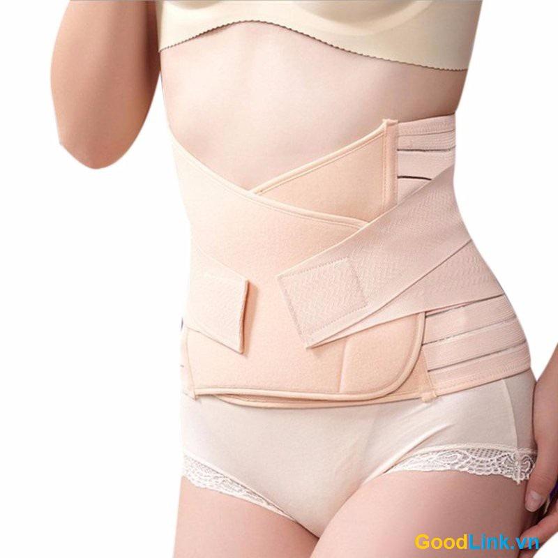 [HCM]Đai nịt bụng giảm mở làm thon eo Hàn Quốc 2 lớp cotton