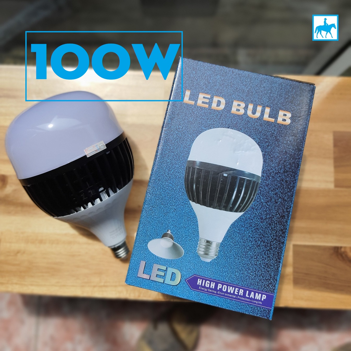 Bóng đèn 100W LED Bulb trụ Thân nhôm E27