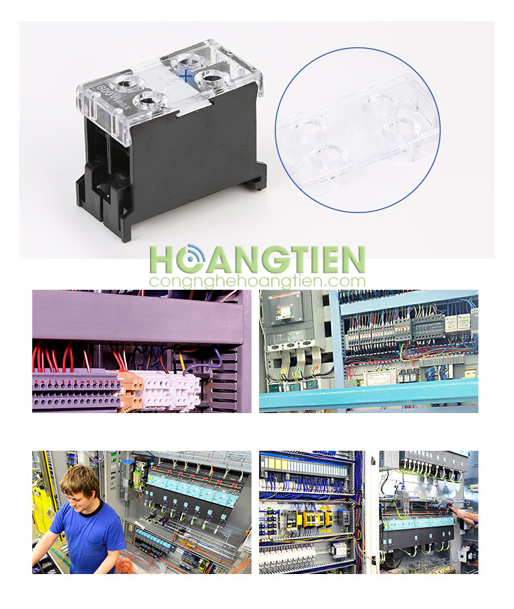 [HCM]Cầu đấu dây điện 4 cổng 2 đầu IN-12BK