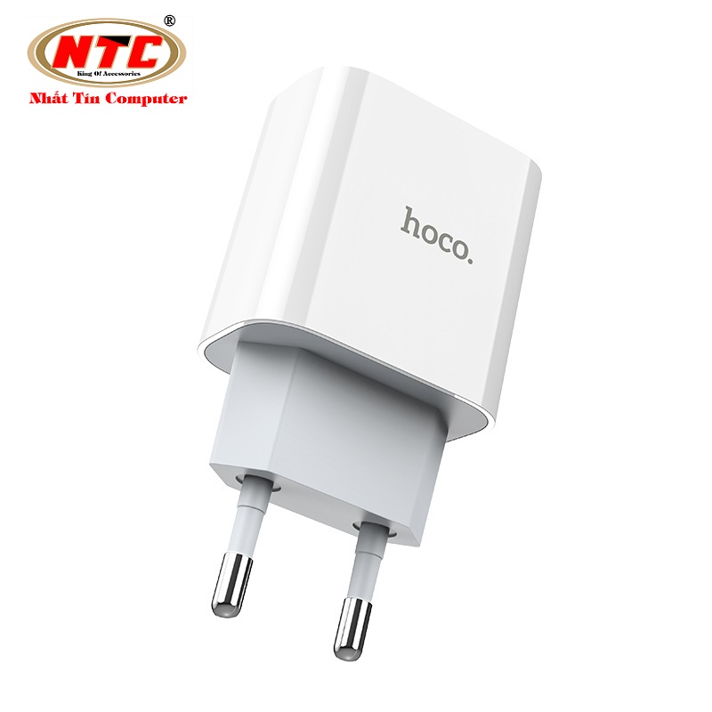 Bộ sạc / Cốc sạc nhanh Hoco C76A Plus cổng TypeC PD 20W (Trắng) Nhất Tín Computer