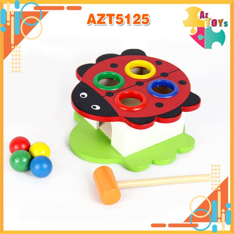 [HCM]Đồ Chơi Gỗ Đập Bóng Hình Thú - AZT5125