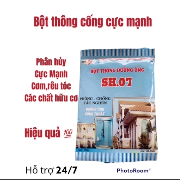 Bột thông cống đường ống SH.07 hiệu quả tốt