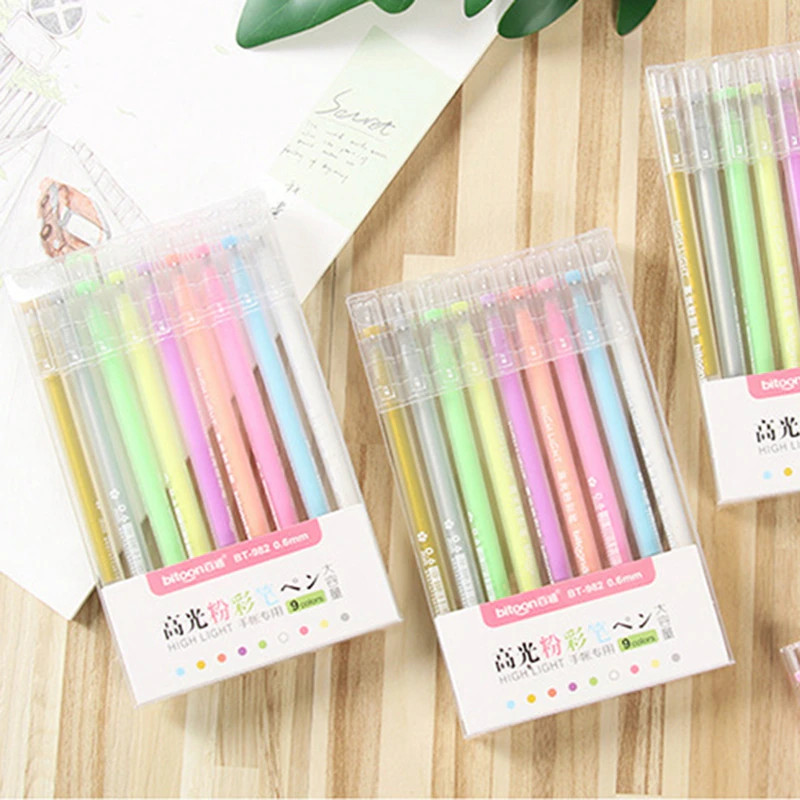 Set bút nhũ 9 màu neon