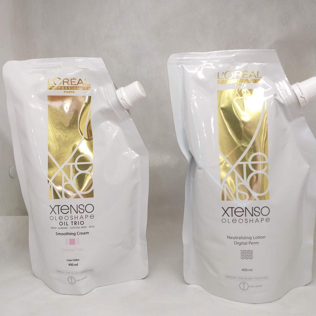 DẬP duỗi  tóc L'Oreal XTenso Oleo Shape Smoothing Cream 400ml