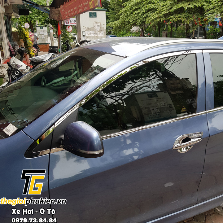 Nẹp chân kính INOX KIA Morning 2012-2019
