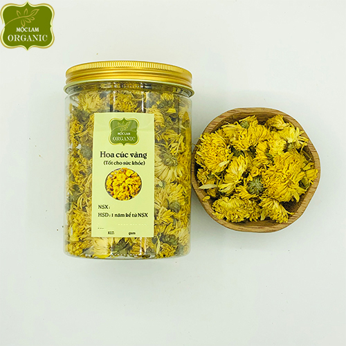 Hoa cúc vàng nguyên bông sấy khô (Hộp 100g - 150g)