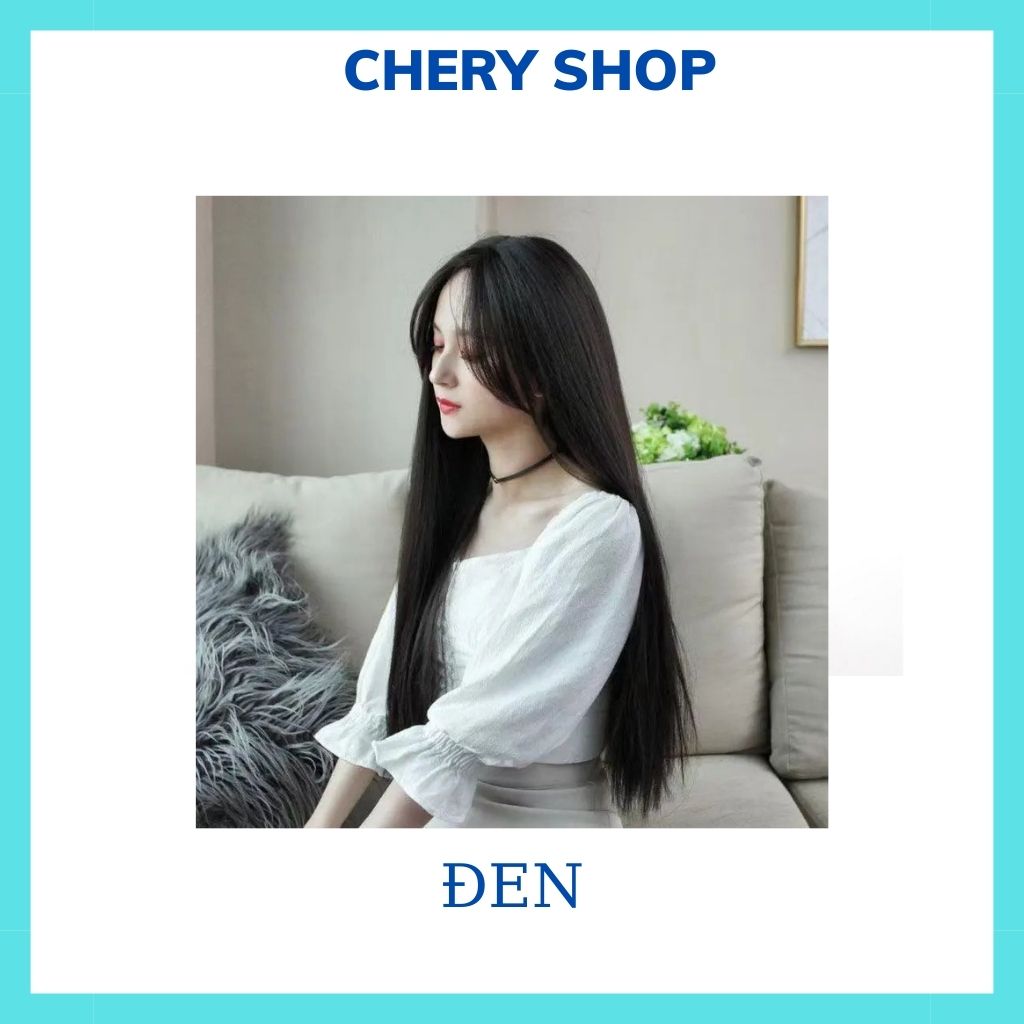 Tóc giả nữ nguyên đầu đẹp thẳng hai mái bay mã 2061 tặng kèm lưới chùm tóc