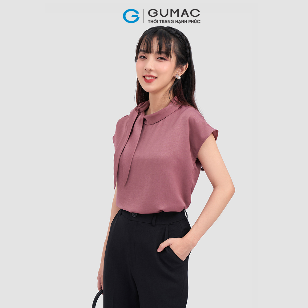 [20H 6.7 - 9.7 |Voucher 8-12%] Áo kiểu thắt nơ thời trang GUMAC LAE0309