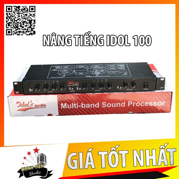 Thiết bị Nâng Tiếng Idol IP-100 chính hãng cho âm thanh chất lượng chuẩn nút sắt có pát bắt dàn bảo hành 12 tháng