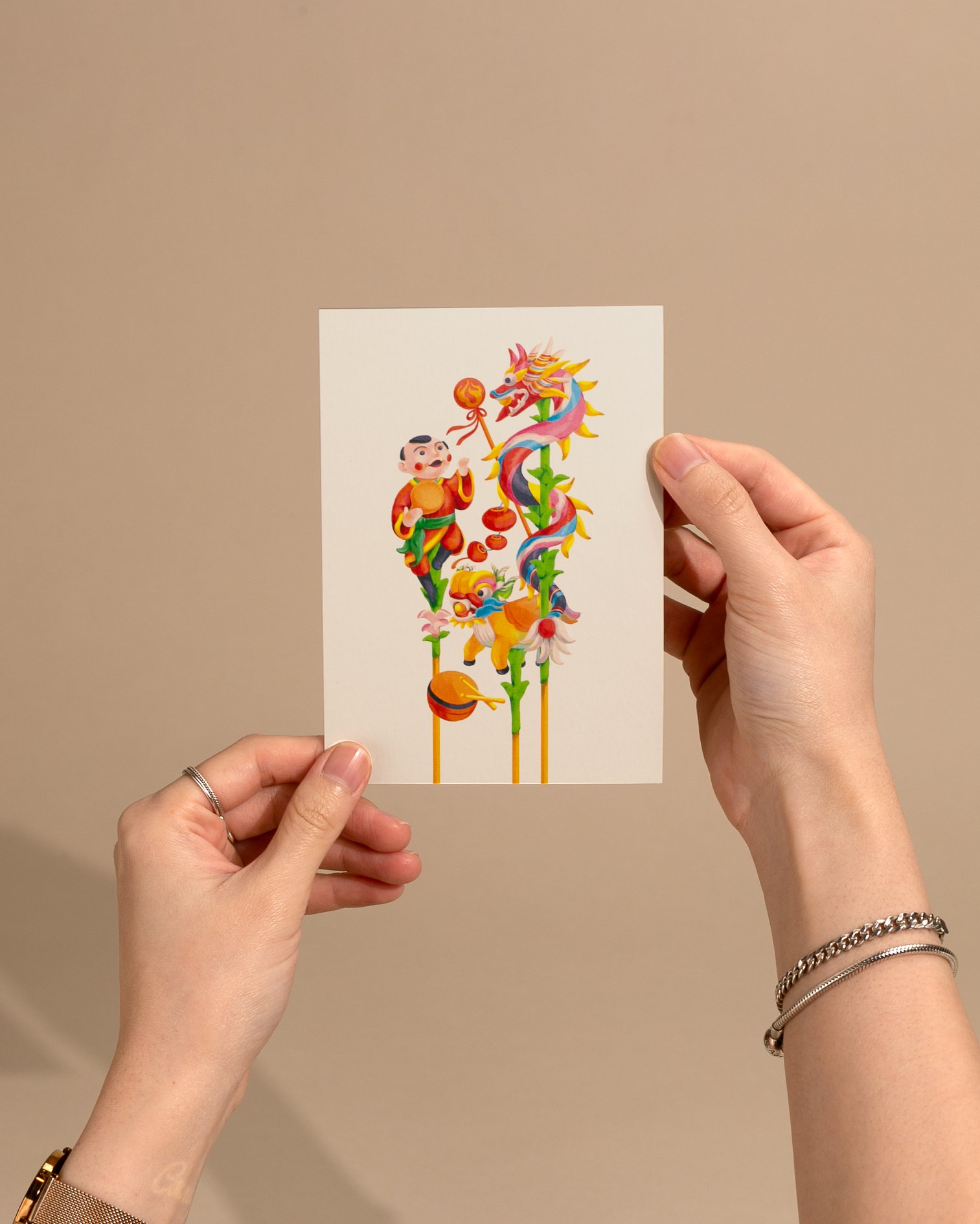 Postcard mẫu Tò He