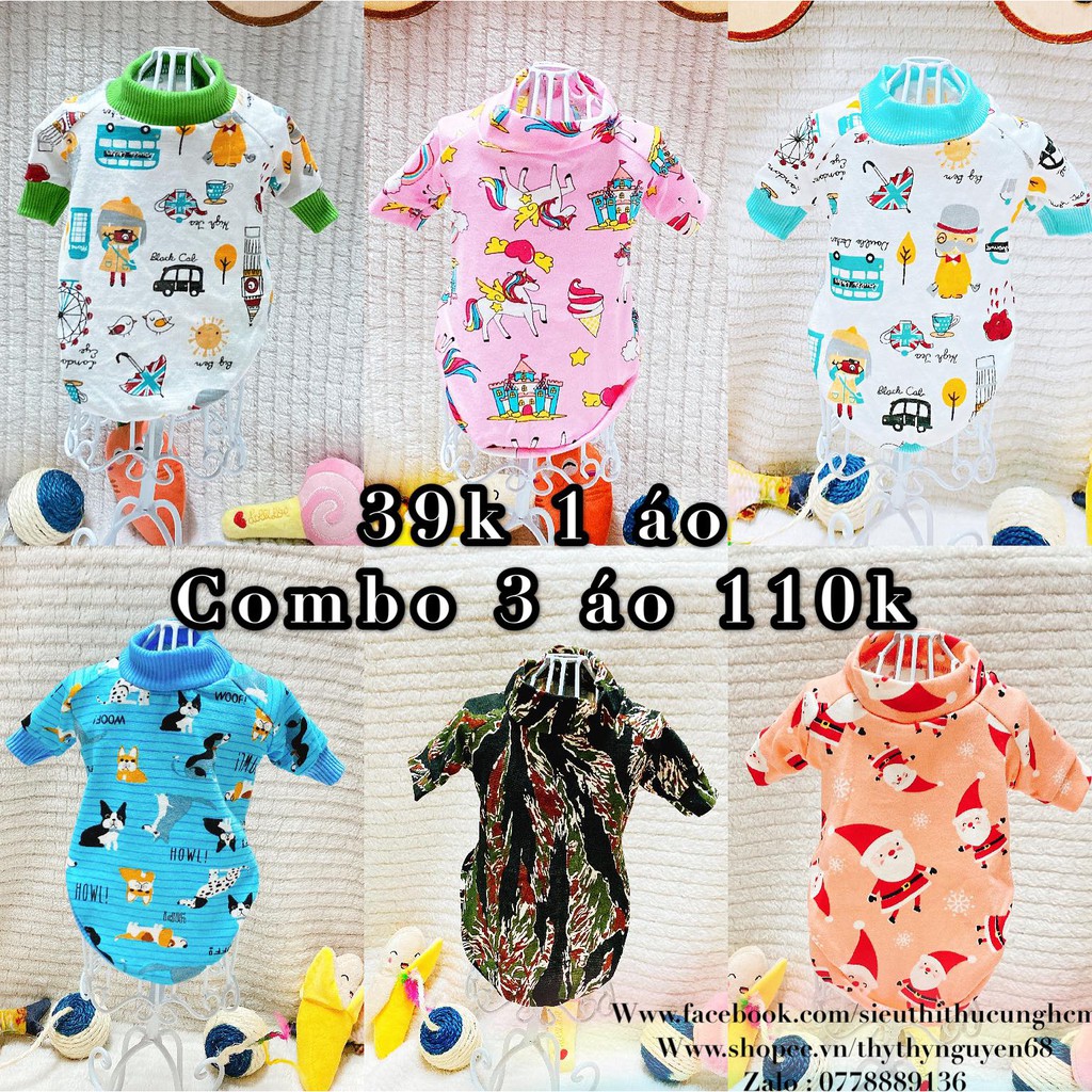 [Mã PET20K giảm 20K đơn 250K] Áo thun dành cho chó mèo  p2.