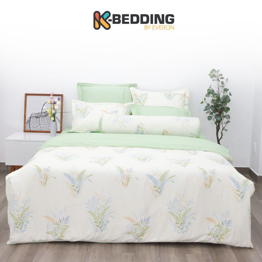 Bộ Ga Giường Cotton K-Bedding by Everon KCP307 (KHÔNG BAO GỒM CHĂN)